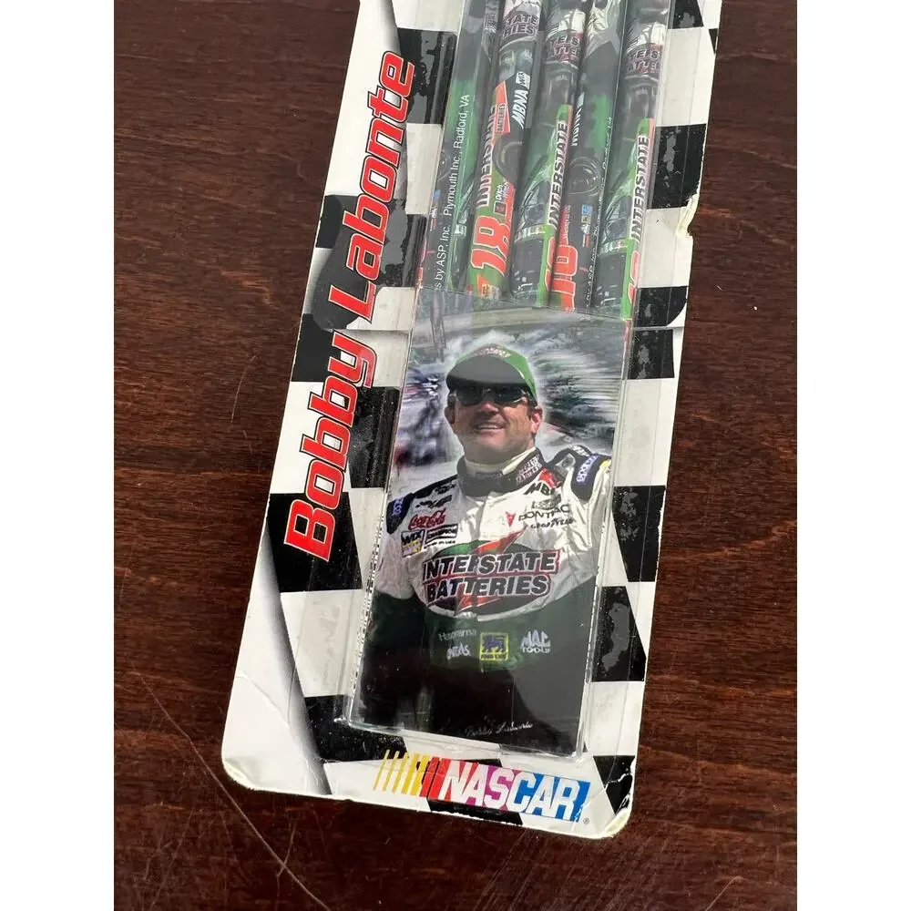NWT Nascar Bobby Labonte #18 Pack of 5 no 2 lead new pencils 2002